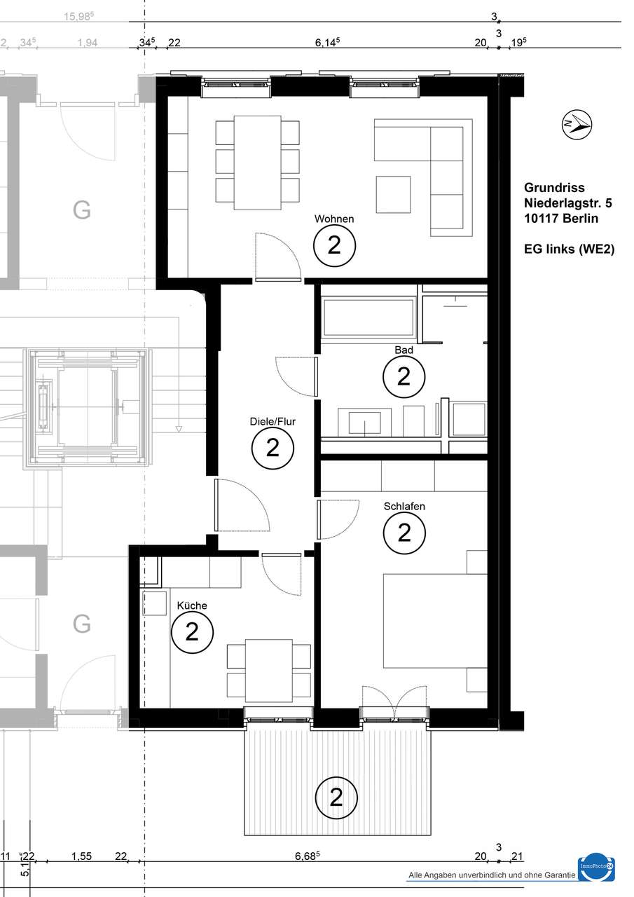Exklusive Erdgeschosswohnung mit Terrasse zwischen Stadtschloss u. Oper