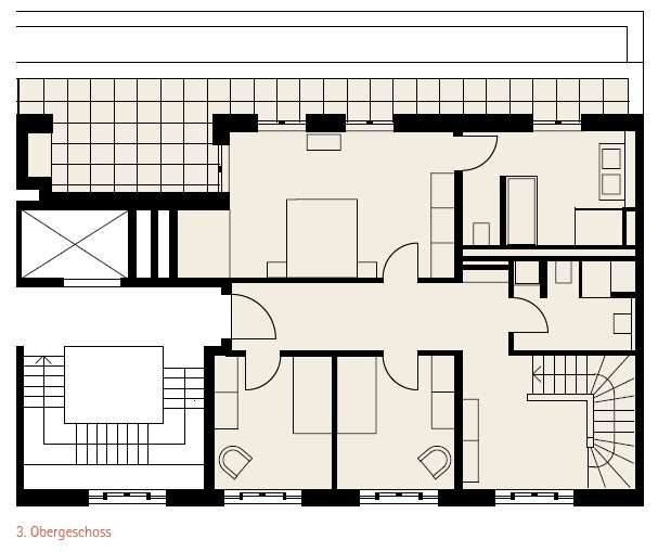 Sonnendurchflutete Maisonette Wohnung mit Blick auf das Stadtschloss