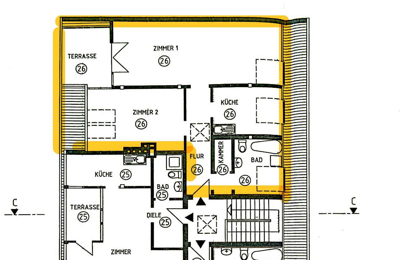 bezugsfreie 2,5 Zimmer Dachgeschoßwohnung mit Terrasse
