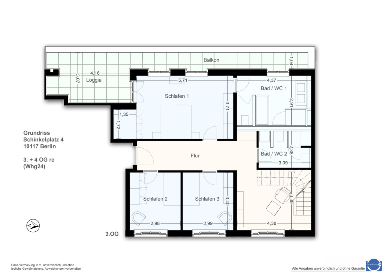 exclusive Maisonette direkt vom Eigentümer mit Schloßblick