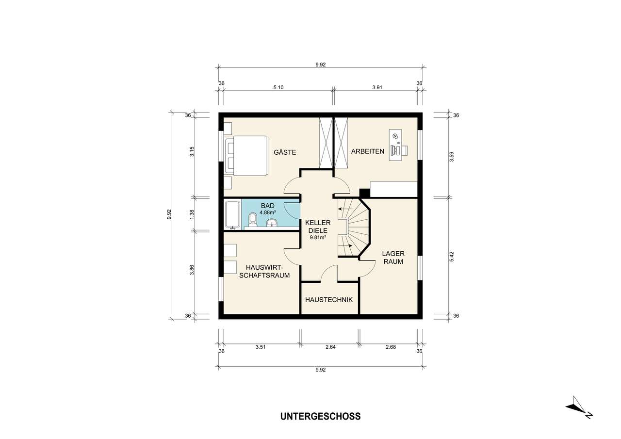Familiengerechtes, 7 Zimmer, niedrigenergie Haus in Wannsee