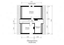 Grundriss des Obergeschosses Grundriss des Obergeschosses