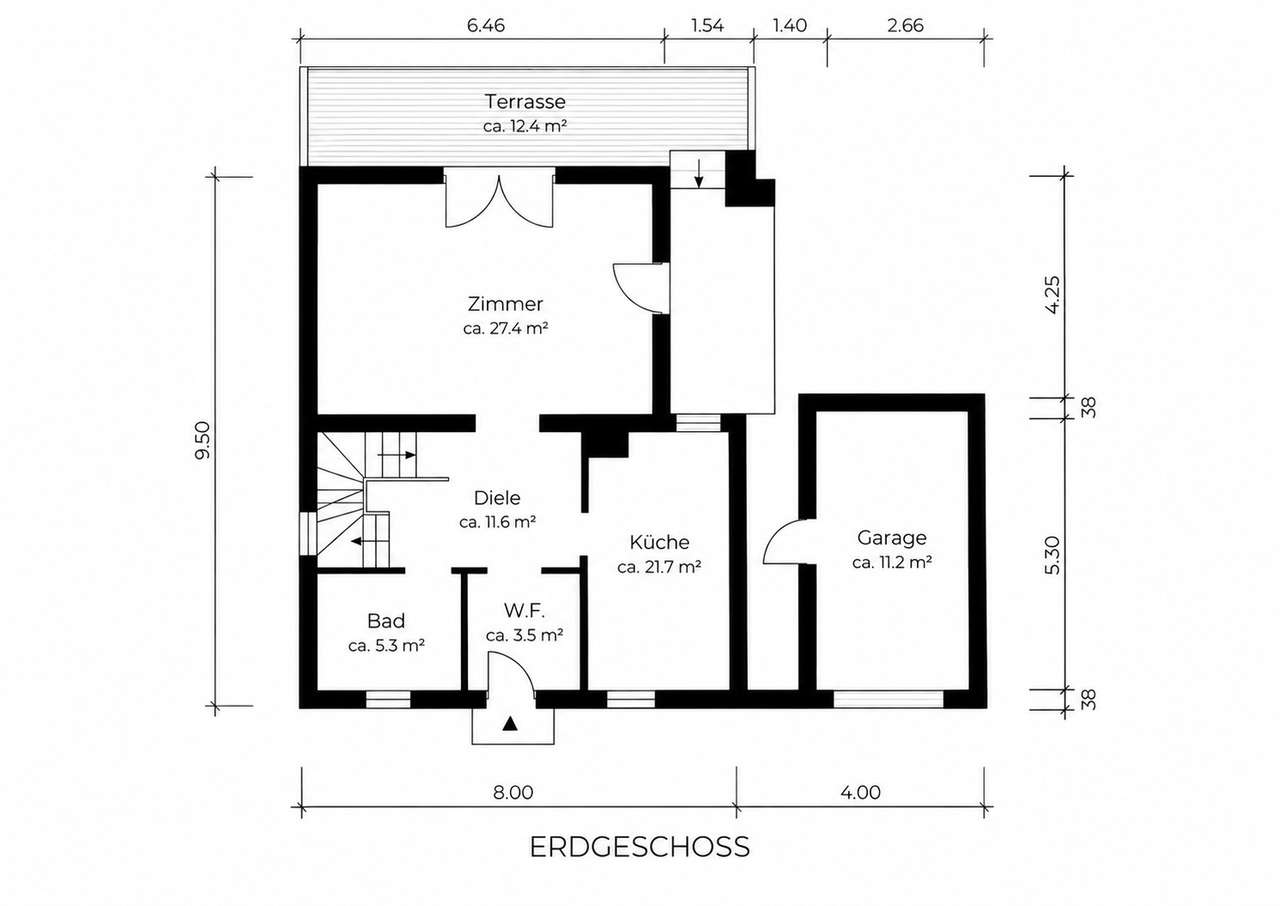 Grundriss Erdgeschoss Grundriss Erdgeschoss